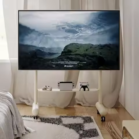 Universal Movable TV Stand Livingroom Bedroom Tv Brackets Shelf Suitable for 50-88 Inch Screen Cart 