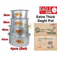 (1 Set) Aluminium Biryani Pot | Periuk Tebal | Degchi pot | India pot | Periuk Kenduri Sambut Ramadh