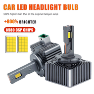1Pair Lampu Depan Kereta Car Headlight LED Headlight Kit 8580 CSP 100000LM 130W D1S D2S D3S D4S Canb
