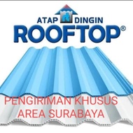 ATAP ROOFTOP Atap uPvc rooftop Panjang 7 meter (Warna SEMI TRANSPARAN)