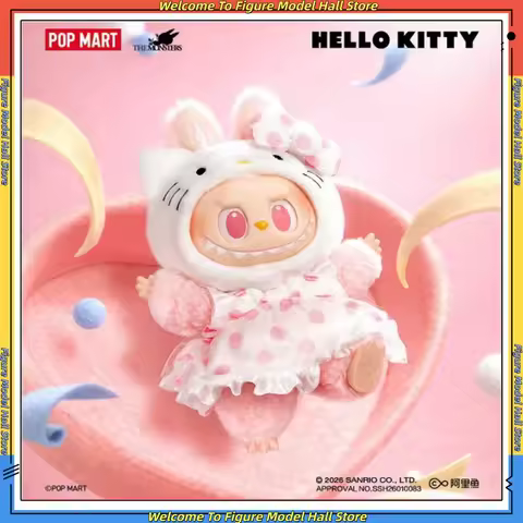 NEW POPMART THE MONSTERS Sanrio Family Vinyl Plush Pendant Blind Box Labubu Blind Box Collectible De