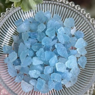 1 Aquamarine Pearl Suitable for Water and Wood Elements, Size 5-12mm - Enhances Confidence, Reduces 
