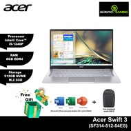 Acer Swift 3 | SF314-512-54ES | Intel® Core™ i5-1240P | 8GB RAM | 512GB SSD | Intel Iris Xe | 14" QHD Laptop - Pure Silver