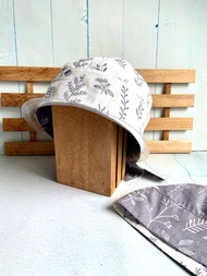 夏日清爽雙面頭巾帽 醫療帽手術帽料理帽 化療帽 烘焙帽 工作帽