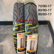 PIRELLI DIABLO ROSSO SPORT BUNGA TAYAR TUBELESS YOSHIPOWER 70/90X17 80/90X17 DEPAN/BELAKANG/COMBO SE