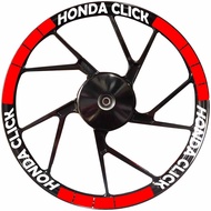 HONDA CLICK MAGS STICKER DECALS SET FOR 2 MAGS FRONT AND REAR new style CLICK 125i | CLICK 150i