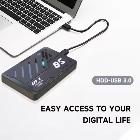 Mecha Style RGB Portable External Hard Drive 250G 320G 500G 1T USB 3.0 HDD External Expansion Storag