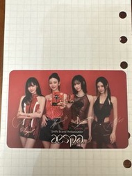 [包平郵] aespa小卡 辛辣麵