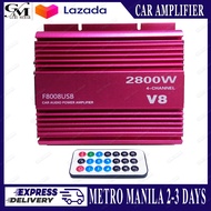V8 (F8008USB) - 4 Channel Car Audio Power Amplifier / Car Amplifier with Bluetooth 2000Watts