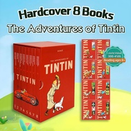 [Fast SG Delivery] Tintin Adventures 8 Books Set Hardcover Classic Comics for Kids