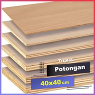 triplek potongan 40x40  tebal 3mm 4mm 5mm 9mm 12mm 15mm 18mm