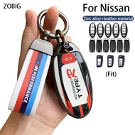 ZOBIG Zinc alloy Sport Key Cover Case fit for 2023 Nissan Car Key Case Shell For Fit Nissan Sylphy TEANA QASHQAI X-TRAIL Almera Navara Serena Accessories