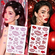 TOBIE 3D Crystal Face Sticker, Makeup Sticker Sparkling Face Temporary Tattoos, Scrapbook Journal Bo