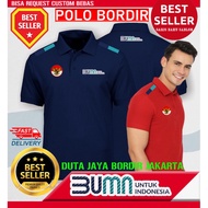 POLO FULL EMBROIDERY BUMN Polo Shirt Collared Shirt Distro Casual indonesia