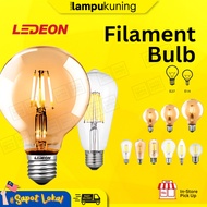 LEDEON LED Filament Bulb 4W E27 E14 A60 C35 G45 G80 G95 G125 ST64 T45