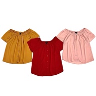 Off shoulder top - Solid color Off-the-shoulder top