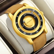 LIGE นาฬิกาแบรนด์ FOXBOX นาฬิกาสปอร์ตทหารหน้าปัดนาฬิกาข้อมือแฟชั่นสำหรับผู้ชายทำจากเหล็กนาฬิกากันน้ำ