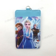 Disney Frozen Elsa Anna Kristoff Sven Olaf Ezlink Card Holder with Keyring