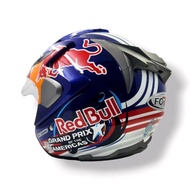 DR226 - Motorcycle Helmet Half Face Double Visor Anti-maling Smartlock Red Bull Size ML-XL Premium Q