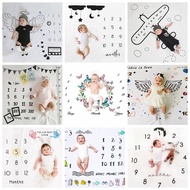 【hot】 Cartoon Pattern Infant Baby Blankets Photo Props Background Backdrop Mats Calendar Accessories