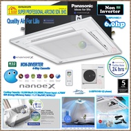 Panasonic 6.0hp Ceiling Cassette Air Conditioner S-55PU1H5C-1 & U-55PN1H8-1 ((3 phase)) Panel CZ-KPU