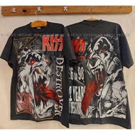 KISS DESTROYER '98 Tour Bio Washed Big Screen vintage shirt Rock Band heavy