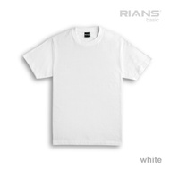 Rians Premium Black Tee 100% Cotton Plain T-shirt 190 GSM