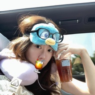 Furry Eye Mask Shading Sleep Travel Outing Car Eye Mask Nap Hot and Cold Eye Mask Student Eye Mask N