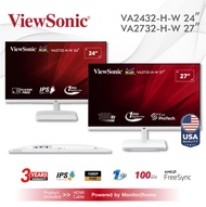 ViewSonic VA2432-H-W 24”| VA2732-H-W  27" 1080p IPS Monitor Frameless 100hz 1ms, VESA support  - รับ