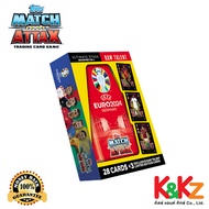 Topps EURO 2024 Match Attax-Booster Tin-Raw Talent/Card Football 2024 Steel Boxes Boostertin Red