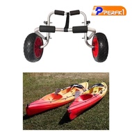 [Perfk1] Boat Kayak Canoe Cart Float Mats with Airless Tires Canoe Transport Cart