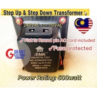 TNK Portable Step Up / Step Down Transformer 500W Voltage 240VAC to 110VAC ADVRTN-T501