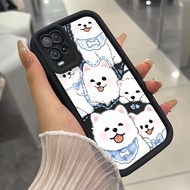 Case For OPPO A54 Three-Color Silicone Shockproof Dog Phone Phone Case