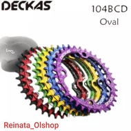 Chainring Deckas 34t Oval Narrow Wide Bcd 104