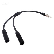 EC 1 For 2 Car Antenna Cable Adapter Aluminum Plug Car Special Radio Antenna Aerials AM FM  Signal A