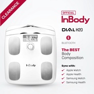 Official Distributor - InBody Dial H20 Smart Body Composition Scale, Body Fat, BMI | Soft White