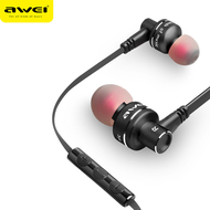 Awei ES-70TY Stereo Bass Headphone In-Ear 3.5mm Earphone Wired gaming Earphones Metal HIFI Earpiece