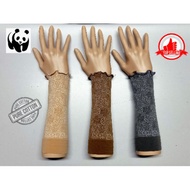 Handsock Muslimah Pendek Bunga vsox Handsock Tebal Pendek Muslimah