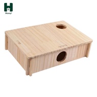Homyl 6 Room Wooden Hamster House, Funny Tunnel Exploration Toy, Hamsters for Mice,