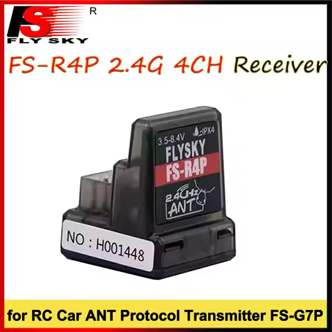 1/2/4PCS FLYSKY FS-R4P Receiver 4CH 4 Channel 2.4GHz 3.5-8.4V Built-in Single Antenna for RC Car ANT