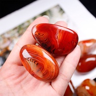 Natural agate polishing stone color rich texture unique specimen collection energy agate reiki treat