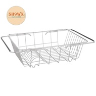 Expandable Dish Drying Rack over the Sink,Kitchen Stainless Steel Dish Drainer in Sink or on Counter