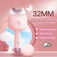 Máy Uốn Tóc Xoăn Hippie 32mm Gợn Sóng 5 Nấc Điều Chỉnh Nhiệt Độ Máy Tạo Kiểu Tóc Làm Xoăn Sóng Nước