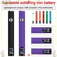 MOLIHA Electric Soldering Iron, Welding Repair Tool 510 Thread Battery Mini Soldering Iron Kit, Batt