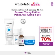 Whitelab 4pcs Anti Aging Series - Facial Cleanser Essence Toner Serum Moisturizer Paket Skincare