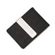 🔥🔥🔥[Quick delivery in stock] Fashion Men PU Leather Bifold Money Clips Multi functional Thin Metal Clamp Wallet Card Holder
