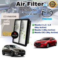 AIR FILTER MAZDA‐2(DJ)1.5(14~) MAZDA‐3(BM)1.5/2.0 (13~18) MAZDA CX‐3 (DK)1.5(15~) SKYACTIVE  P501‐13