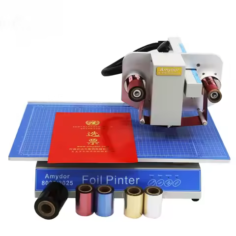 8025 hot sale AMD8025 gold foil printing machine / foil printer / digital hot foil stamping printer 