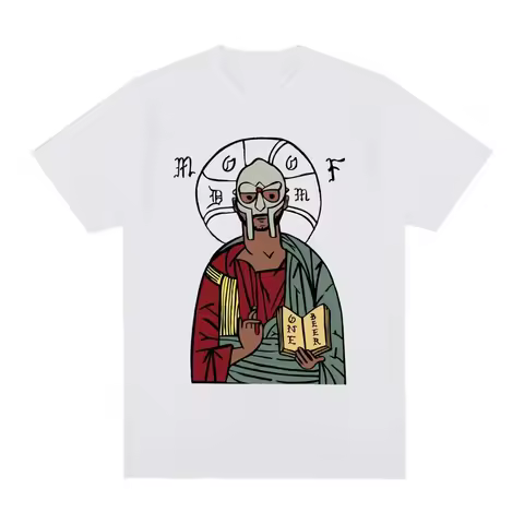Mf Doom Vintage T-shirt Classic Retro Mask Hip Hop Party Men Plus Size Women T shirt New Tee Tshirt 