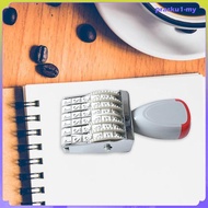 [PraskuccMY] 6 Digit Dial Stamp Number Seal Digit Stamp Vintage Trolley Dial Stamp Digit 5mm